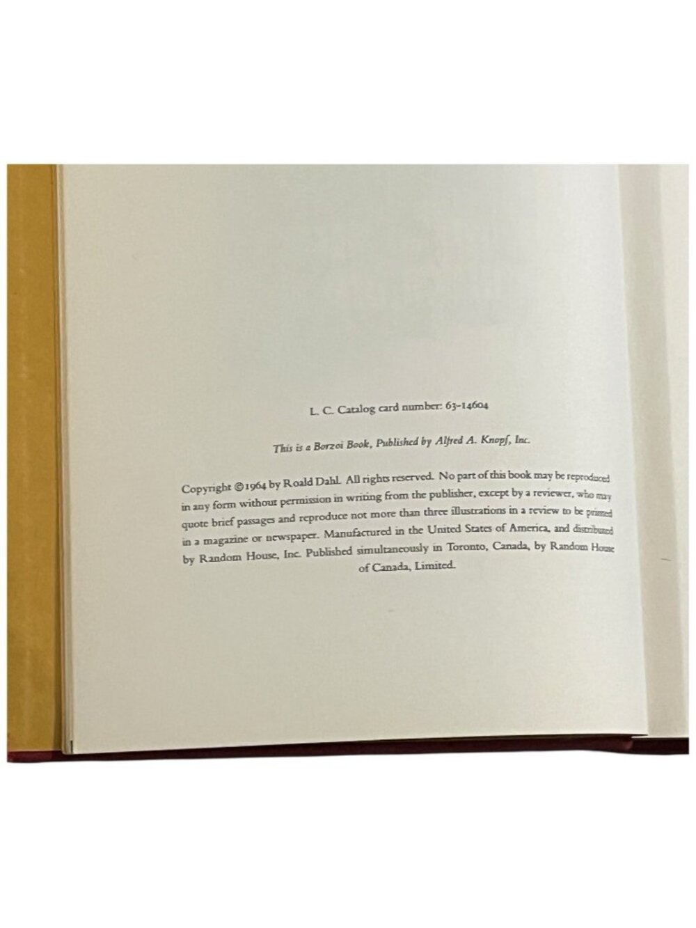 Charlie and the Chocolate Factory 1964 Alfred Knopf HC First Ed 2nd Print 5 Line - Picture 14 of 16